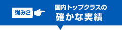 国内トップクラスの確かな実力